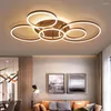 Lustres de teto SGROW Nordic Round Circle Led Gold Black Lustres para sala de estudo Living Lustres de sala de estar Foyer Lustres