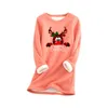 Dameshoodies Oversized 3D Abstract Vintage Top Dames Grafisch Ontwerp Moleton Warme Fleece Kerstboom Print Sweatshirt
