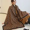 Scarves Thick Cashmere Scarf for Women Fashion Winter Warm Pashmina Shawl Wraps Bufanda Female Blanket Design Brand Poncho Echarpe 230810