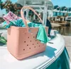 Shopping Baskets Beach Storage Bag Silicone Basket Sandproof Tote Travel Handbags Towels Clothes Organizer Storage Shoulder Bags Shopping Bags 230810