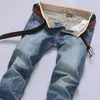 Mens Jeans Business Classic Bahar Sonbahar Erkek Sıska Düz Streç Marka Denim Pantolon Yaz Tulumları İnce Fit Pantolon 230810