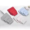 Jewelry Pouches Red Gray Double Layer Velvet Bags With Button Wedding Earring Gift Packing Pink 6x5.8 8x8 9.8x9.8cm