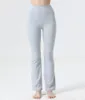 LL LEMONS Be-bottoms high Slightly suit Groove waist flared trousers Tight abdominal compression show body movement Women's pants Yoga Outfit