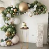 Outros Artigos para Festas Abacate Verde Ouro Balão Guirlanda Kit Arco Balão Casamento Decorações Festa Aniversário Chá de Bebê Globos Confete Balão Látex 230809