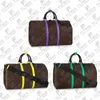 M46259 M45866 M46257 Keepall 50CM Bolsa de viagem Duffel Bags Crossbody Unissex Fashion Luxury Designer Bolsa de ombro Tote Bolsa de alta qualidade Bolsa Bolsa Entrega rápida