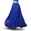 Stage Wear Chiffon Belly Dance Skirt Slit Tribal Bellydance Skirts Dancer Costumes For Women Carnival Outfit
