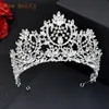 Bruiloft Haarsieraden Bruidshoofddeksel SilverColour Dames Grand Show Crown Party Tiara's 230809