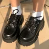 Butów ubierania platformy Oxfords damskie buty kobiety platformy obcasy lolita butów szkolne buty uczeń dziewczęta kawaii okrągłe palce Mary Janes 230810