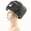 Beanie/Skull Caps Camoland Sovjet armé Militär Badge Bomber Hats för män Kvinnor Faux Fur Winter Hat Ryssland Ushanka Pilot Earflap Hat 230809