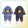 Designer baby boy clothes lapel y denim jackets shirts pants 3pcs children clothing set kids bebes tracksuit jogging suit249U9241774