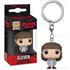 POP NEW Stranger Things 11 개의 Demogorgon Dustin Barb Steve Robin Keychain Toy Vinyl 그림 팝 키 체인 모델 장난감 T230810