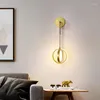 Lampade da parete Lampada da lettura Applique in vetro stile moderno Nicho De Parede Deco Led Wireless Mount Light