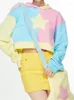 Kobiet Bluzy Deeptown Y2K Ogabersa kaptura Kobiety Pullovers Koreańska moda Kpop Streetwear Funny Kawaii Star Hood Bluza 2023 Autumn