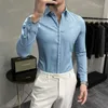 Chemise Homme Plus Size 7xl 6xl 5xl Business Formal Wear Men Clothing 2023 Dress Shirts Slim Fit Casual Tuxedo Office Blouses