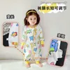 Pyjamas Baby Split Leg Sleeping Bag Spring och Autumn Thin Newborn One Piece Pyjamas Baby Kick Back Quilt Z230811