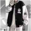 Męskie kurtki dla mężczyzn Kurtka baseballowa wiosenna korea w stylu Korea para streetwearu Ins Hip Hop Fashion Casual Loose Unisex Kurtka B0132 230809