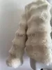 Kvinnors jackor fanieces nya i vinter faux räv päls rockar kvinnor högkvalitativ långärmad kragefri cardigan konstgjorda pälsjackor ytterväst J230810