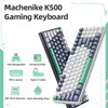 Machenike K500 기계식 키보드 게임 키보드 유선 키보드 핫 스왑 가능 94 키 RGB 라이트 MAC Windows
