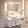 Conjunto de accesorios de baño Gabinete de baño Combinación Pizarra Lavabo sobre encimera integrado Lavabo inteligente