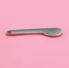 Spoons Curved Cosmetic Spatula Scoops Makeup Mask Spatulas Facial Cream Spoon for Mixing and Sampling(Rose Gold/Silver/Gold) SN839