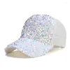 Casquettes de balle Strass Sequin Cap Baseball Soleil Chapeau Diamant Bling Mignon Cool D'été Chapeaux À La Mode Shinning Unisexe Hip Hop Gorra