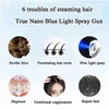 Ångare Portable Nano Steam Gun Hair Care Nano Hydration Sprayer Dying Care Blue Micro Mist Machine Spray Steamer Trigger 230809