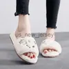 Slippers pearl letters fur slippers women perfume slides pantoffels dames crystal furry flip flops ladies comfy plush home slides shoes J230810