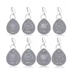 Table Cloth 8Pcs Droplet Shaped Carving Stone Holder Clips Weights Clip On Pendant Stones Tablecloth Hangers