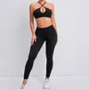 Aktywne zestawy sportowe uprawianie kobiet na pchanie ubrania treningowe dla Lycra Sportswear Woman Gym Activewear Womens Fits Niebieski biały granat