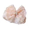 Accessori per capelli Baby Princess Copricapo Turban Bow Fascia per capelli Fiocchi in pizzo per bambini Copricapo carino