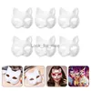 6pcs Blank Cat Mask Mask