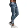 Mens Jeans gingtto för män Slim Fit Super Skinny For Street Wear Hip Hop Ankle Längd Tätt snitt nära kroppen Big Size St 230809