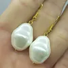 Dangle Earrings Exquisite Fashion 18x22mm White Large Shell Pearl Boutique Ladies Jewelry Gifts