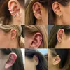 Backs Earrings 1pc Copper Ear Cuff For Women Wrap Clip On Fake Non Piercing Cartilage Rings Crystal Trendy Body Jewelry Gift