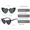 Солнцезащитные очки HKNA 2023 Heart Vintage Women Party Eyewear Женщины/мужчины дизайнерские очки Retro Gafas de Sol Mujer UV400