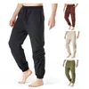 Mens Pants Summer Cotton Linen Casual Loose Fashion Drawstring Elastic Waist Man Jogger Yoga 230809