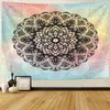 Tapestries Boho Mandala Tapestry for Bedroom Indian Hippie Bohemian Floral Wall Hanging Aesthetic Print Tapestries Decor Living Room Dorm R230810