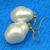 Kolczyki Dangle Exquipite Fashion 18x22mm Biała duża skorupa Pearl Pear butique damskie prezenty biżuterii