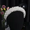 ウェディングヘアジュエリーEST花嫁パールヘアバンドラグジュアリーヘッドレスヘッドウェアハンドメイドヘッドバンドアクセサリー装飾品ヘッドピース230809
