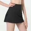 Active Shorts Yoga kjol Kvinnor 2023 Fitness Gym Tennis Womens Safety Anti-Smudge Booty Sexig Pilates Kläder Training Wear Ladies