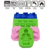 Baking Moulds Block Silicone Mold Building Brick Robot Chocolate Jelly Ice Cube Tray Cake Decoration Cupcake Topper Kids Birthday Party Car 230809