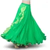 Stage Wear Chiffon Belly Dance Skirt Slit Tribal Bellydance Skirts Dancer Costumes For Women Carnival Outfit