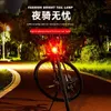 Bike Lights Smart Bicycle Tail Rear Light IPX6 Waterproof Cycling LED Taillight Aluminum Alloy Night Riding Warning Light HKD230810