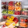 Storage Bottles Big Opening Box Easy To Clean And Sort Out Vegetables Stackable Fridge Organizer Space-saving Refrigerator