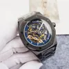 Zegarka na rękę męską na rękę Tourbillon 12 kolorów Rose Gold All Black Black Stali Stal Gentleman Styl z w pełni automatycznym ruchem mechanicznym i najlepszymi męskymi zegarek