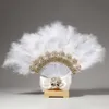 Produkty w stylu chińskim powieść fan fan fan piórka lekkie wentylator ślub przyciągający wzrok wzrok bowknot design przyjęcie weselne fan ręki dekoracyjny R230810