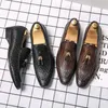 2024 Новая мужская повседневная обувь Классическая низкорешенная кожаная обувь удобная для бизнес-одежды для мужчин.