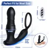 Anal Toys Sohimi Prostate Massager Anal Vibrator Thrusting Vibrating 7 Modes with Cock Ring P Sport Massager for Men Anal Toy Male Sex Toy 230810