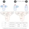 Pyjamas baby sovsäck nyfödd förpackning bomull mjuk bomull 0-6 månaders sömnfilt z230810
