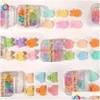 Hair Accessories 8Pcs/Set Luxury Ribbon Matte Plastic Mini Claws Clips Baby Gilrs Sweet Small Hairpin Hairgrips Barrettes Headwear F Dh8Lu